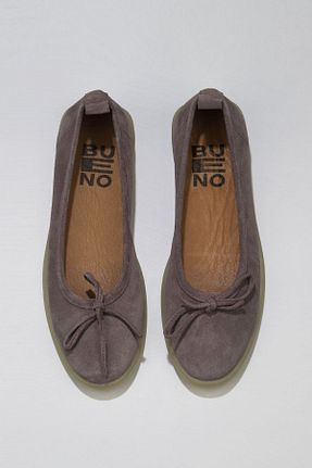 بابت قهوه ای زنانه چرم خالص Bueno Shoes - کد 310873500
