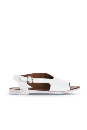 صندل سفید زنانه پاشنه تخت Bueno Shoes - کد 822921649