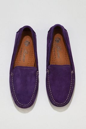 کفش کژوال بنفش زنانه چرم خالص Bueno Shoes - کد 307864755