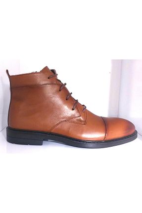 بوت / نیم بوت قهوه ای مردانه چرم خالص BAGSSHOES - کد 795843325