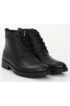 بوت / نیم بوت مشکی مردانه چرم خالص BAGSSHOES - کد 795843527