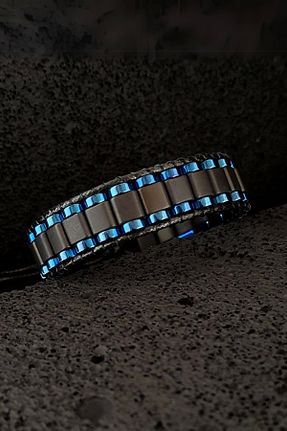 دستبند جواهر مشکی زنانه سنگ طبیعی Seven Art Jewelry - کد 86087743
