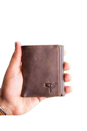 کیف پول قهوه ای مردانه سایز متوسط Garbalia - کد 814008373