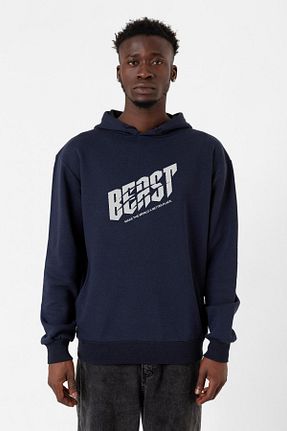 سوئیشرت سرمه ای مردانه چاپی Tshirthane - کد 793818205