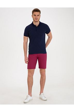 شلوارک و برمودا قرمز مردانه الاستین Pierre Cardin - کد 832740000