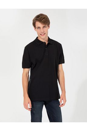 پولوشرت مشکی مردانه %100 پنبه Pierre Cardin - کد 828889333