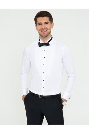پیراهن سفید مردانه سوپر اسلیم فیت Pierre Cardin - کد 829292291