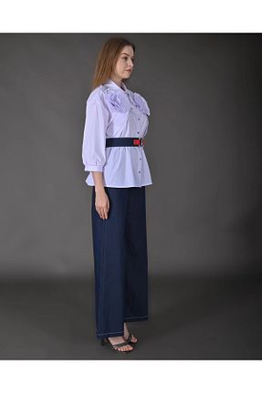 ست بالاتنه و پائین تنه نباتی زنانه جین MODATALİKA - کد 822021453