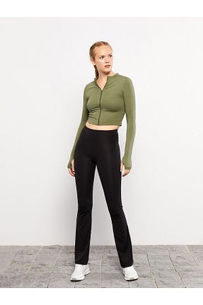 ساق شلواری سبز زنانه بافتنی LC Waikiki - کد 637976841