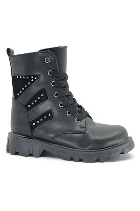 بوت / نیم بوت مشکی بچه گانه چرم مصنوعی Kids Club Shoes - کد 810233753