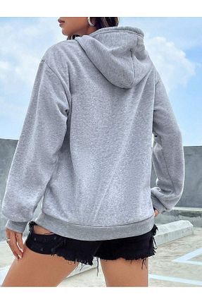 سوئیشرت طوسی زنانه چاپی Cool Art - کد 858422929
