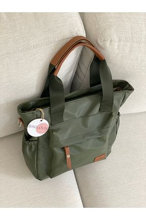 کیف دوشی خاکی زنانه ساتن BAGLOVİS - کد 788310857