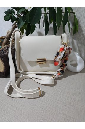 کیف دوشی بژ زنانه چرم مصنوعی ÇANTA - کد 842807823