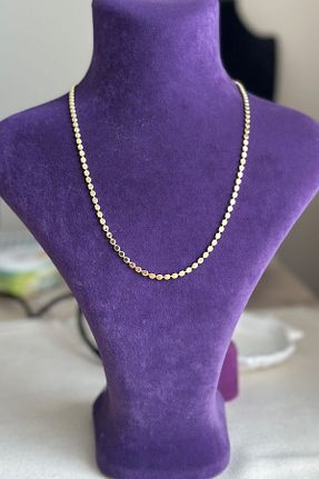 گردنبند استیل ( فولاد ) طلائی زنانه استیل (فولاد) MODA - کد 858444561
