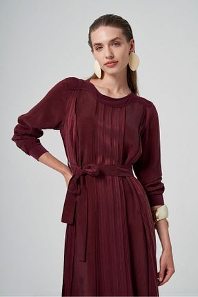 لباس زرشکی زنانه بافتنی MissWhence - کد 858462674