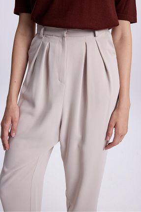 شلوار بژ زنانه پارچه Zühre - کد 858472831