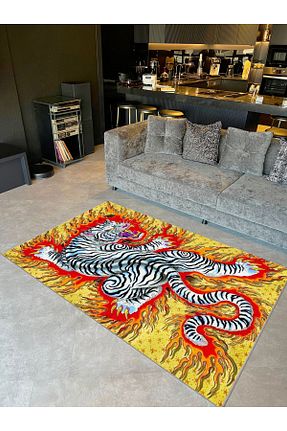 فرش رنگی قابل شستشو Rugs Modern Halı - کد 858509675