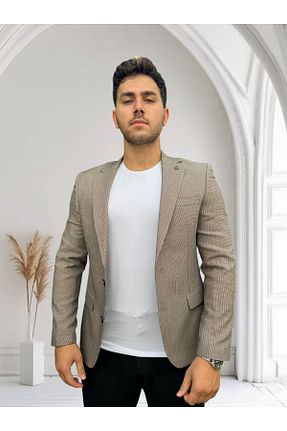 کت قهوه ای مردانه اسلیم Luisero - کد 858476911