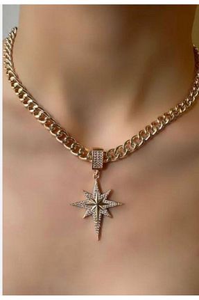 گردنبند استیل ( فولاد ) طلائی استیل (فولاد) Mcgsteel - کد 833603353