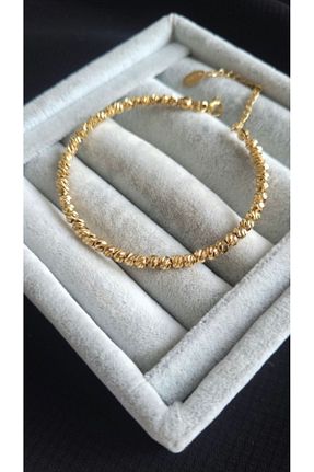 دستبند استیل (فولاد) طلائی زنانه استیل (فولاد) Manu Collection - کد 858474381