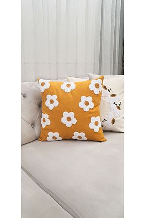کوسن و روکش کوسن زرد کتان REN Tekstil - کد 832465456
