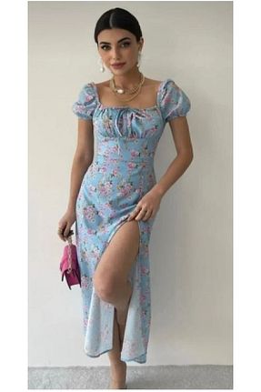لباس آبی زنانه بافتنی Genel Markalar - کد 688683111