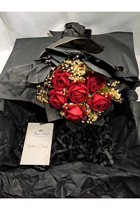 گل خشک و مصنوعی قرمز BOUQUET ATELİER - کد 647368708