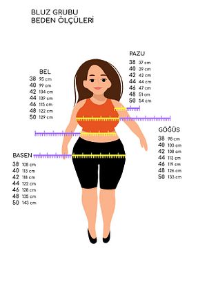 بلوز سایز بزرگ مشکی زنانه رگولار MİYORO - کد 847289232