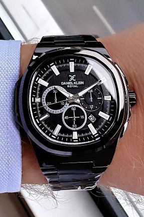 ساعت مچی مشکی مردانه 44 میلی متر Daniel Klein - کد 660035587