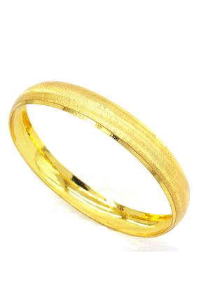 دستبند استیل (فولاد) طلائی زنانه روکش طلا FerizZ - کد 271407782