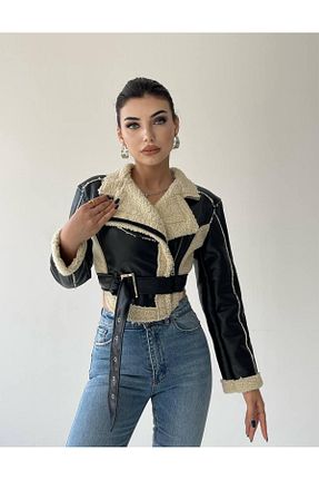 کاپشن مشکی زنانه رگولار GİZONLY - کد 858182581