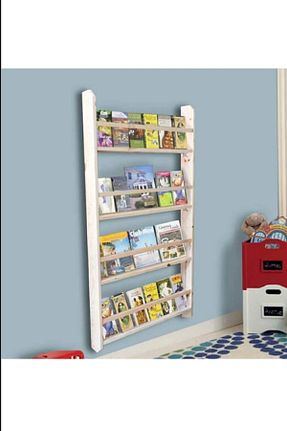 قفسه کتاب بژ 60 سانتی متر evbiziz - کد 660176029
