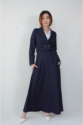 کت بلیزر سرمه ای زنانه پارچه Bezzazzen - کد 858537917