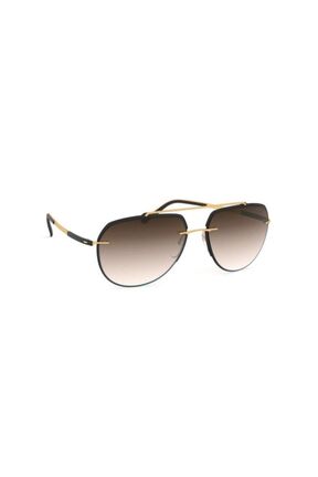 عینک آفتابی بژ مردانه UV400 Silhouette - کد 98561252