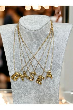 گردنبند استیل ( فولاد ) طلائی زنانه استیل ضد زنگ İNN JEWELLERY - کد 816542017