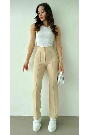 لباس بژ زنانه کرپ SİA STYLE - کد 858498019