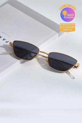 عینک آفتابی مشکی زنانه UV400 COOLANDBETTER - کد 251196987