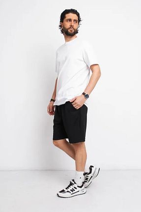 شلوارک و برمودا مشکی زنانه Relaxed uyguntarz - کد 809061950