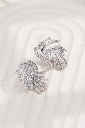 گوشواره جواهر فلزی MRK - کد 781589855