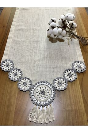 رومیزی بژ کتان GÜLTEN COLLECTİON - کد 792455823