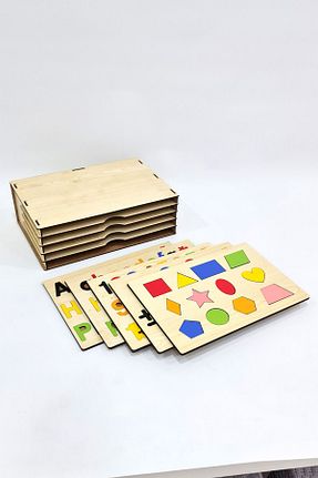 اسباب بازی چوبی قهوه ای 1+ metafortoys - کد 858528443