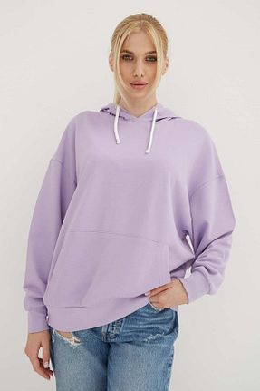 سوئیشرت بنفش زنانه رنگی Fashion Friends - کد 755286041