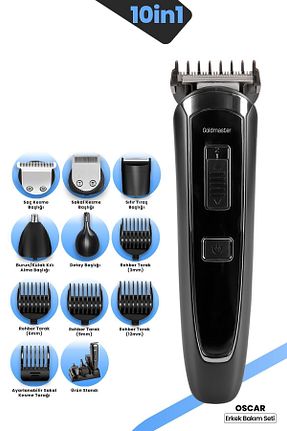 ماشین اصلاح صورت مشکی Şarjlı GoldMaster - کد 367671