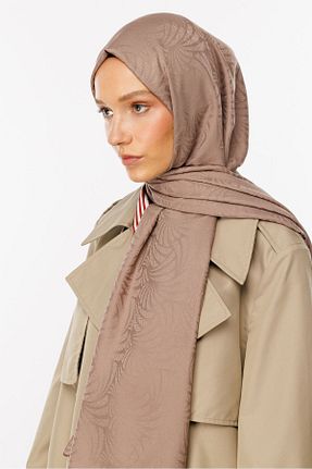 شال قهوه ای زنانه پنبه پلی استر Mooncorn - کد 858601613