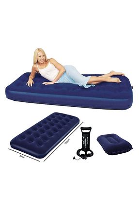 تشک و مبل بادی سرمه ای تکفره Bestway - کد 71596088