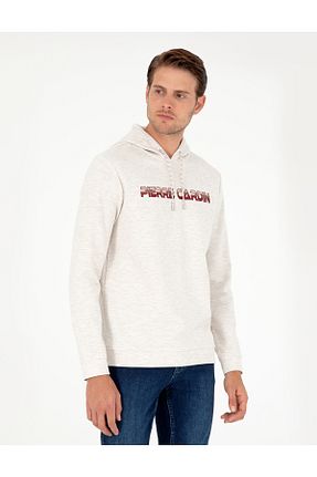 سوئیشرت بژ مردانه ساده Pierre Cardin - کد 858388481