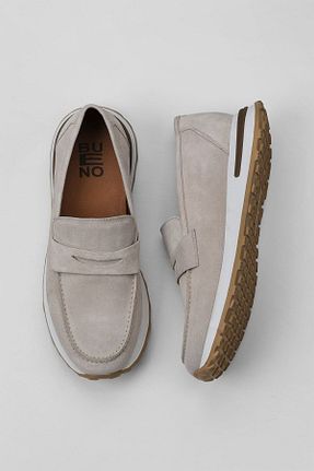 کفش اسنیکر بژ مردانه بند دار Bueno Shoes - کد 666013379