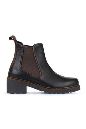 بوت / نیم بوت مشکی زنانه چرم خالص Bueno Shoes - کد 776079654