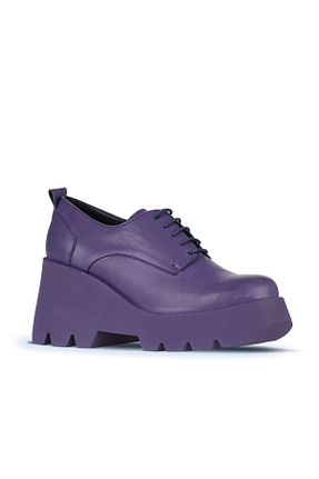 کفش پاشنه بلند پر بنفش زنانه پاشنه متوسط (5-9 سانتی متر) Bueno Shoes - کد 772437422