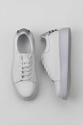 کفش اسنیکر سفید مردانه چرم اصل Bueno Shoes - کد 674067482
